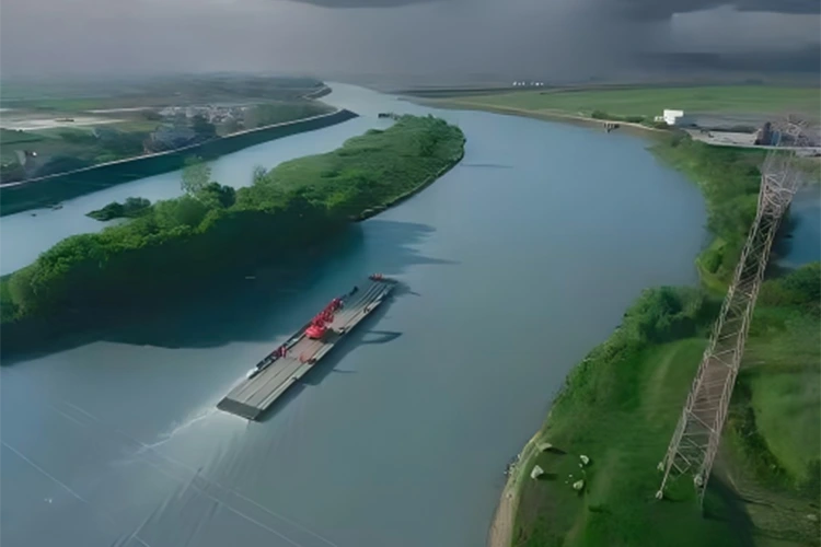 Schnell verlegte Brücke